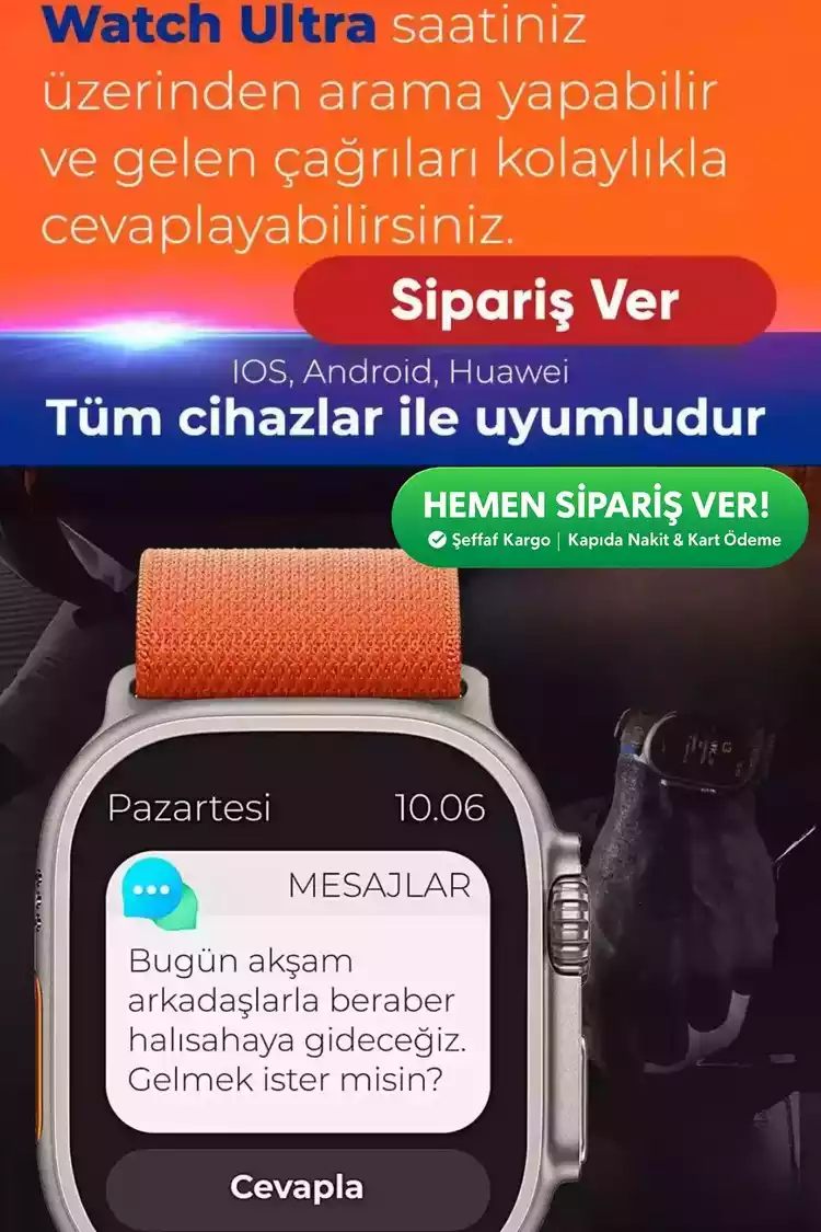 Pro Whatch Akıllı Saat | 2. Kordon Hediye - 3