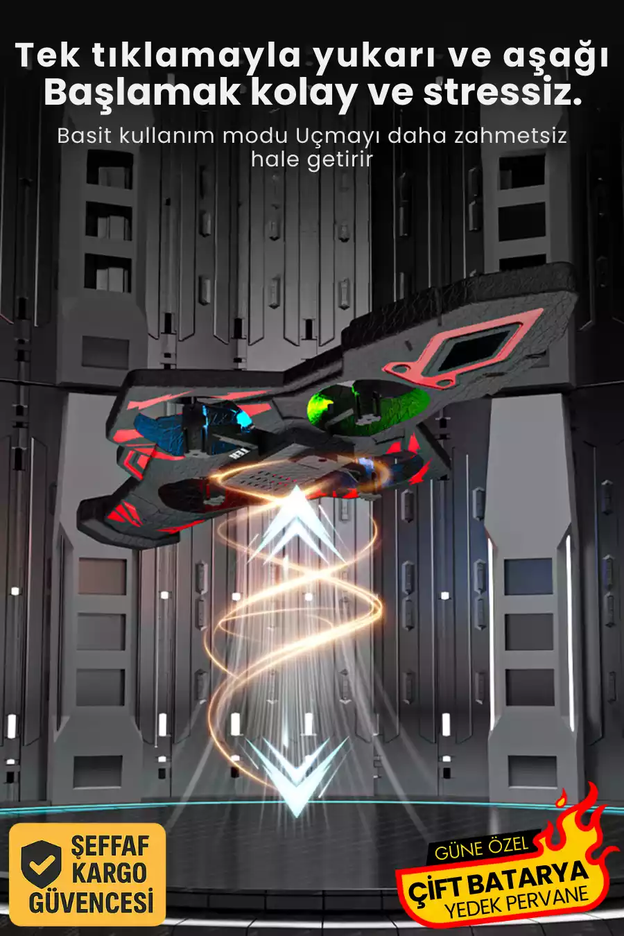 F199 SÜPER JET DRONE  🔥BU GÜN AL ⚡2 BATARYALI 🔋 - 4