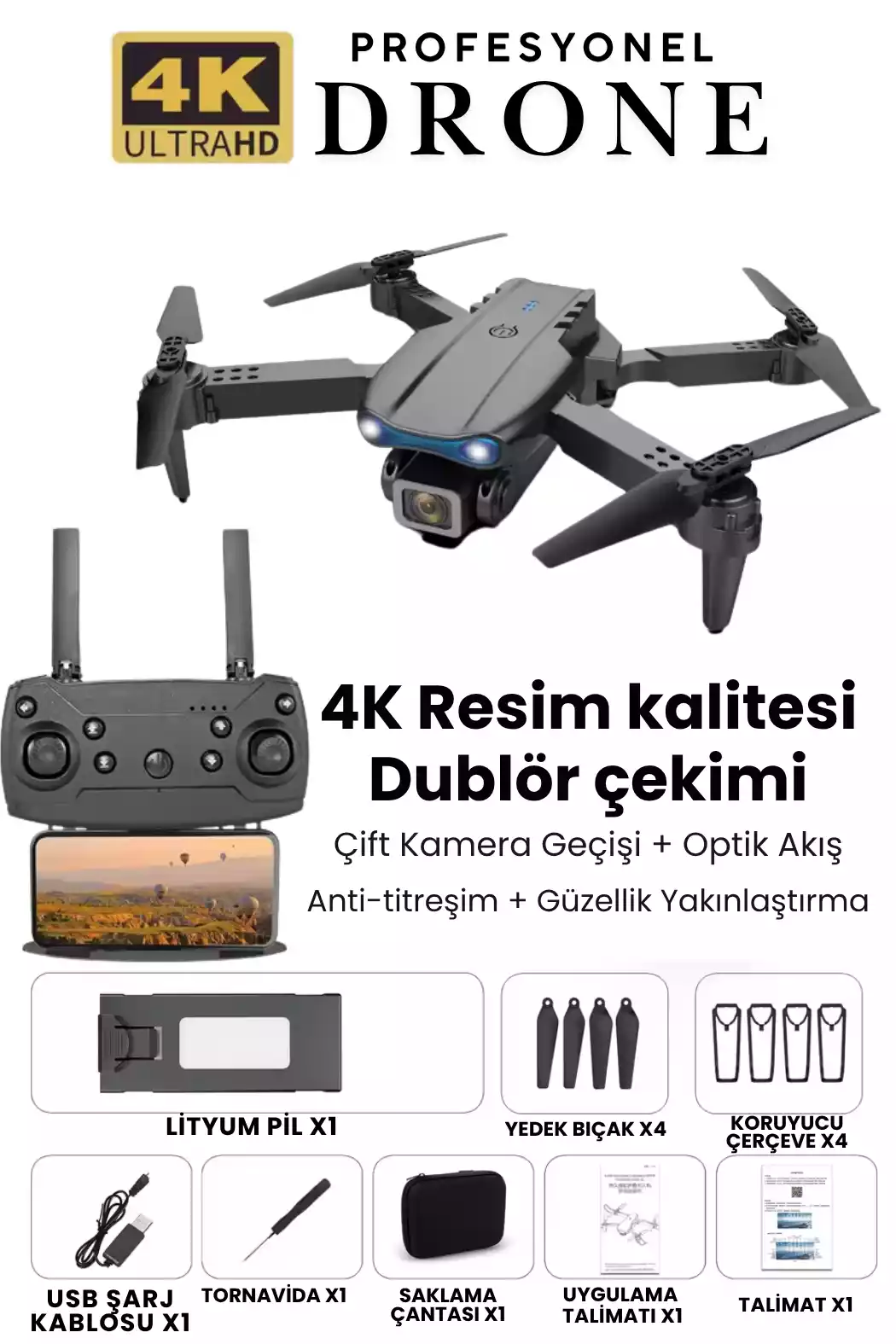 PROFESYONEL KAMERALI DRONE - 1