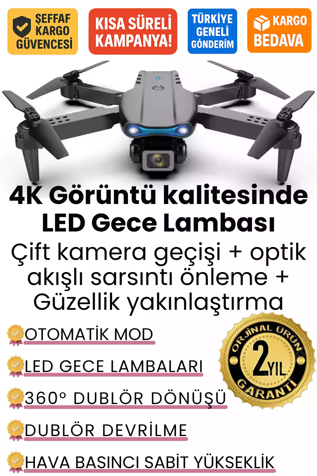 PROFESYONEL KAMERALI DRONE - 2