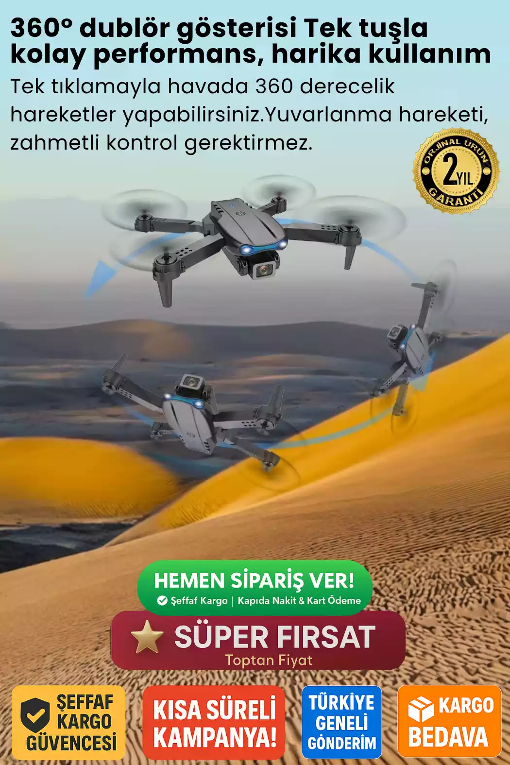 PROFESYONEL KAMERALI DRONE - 4