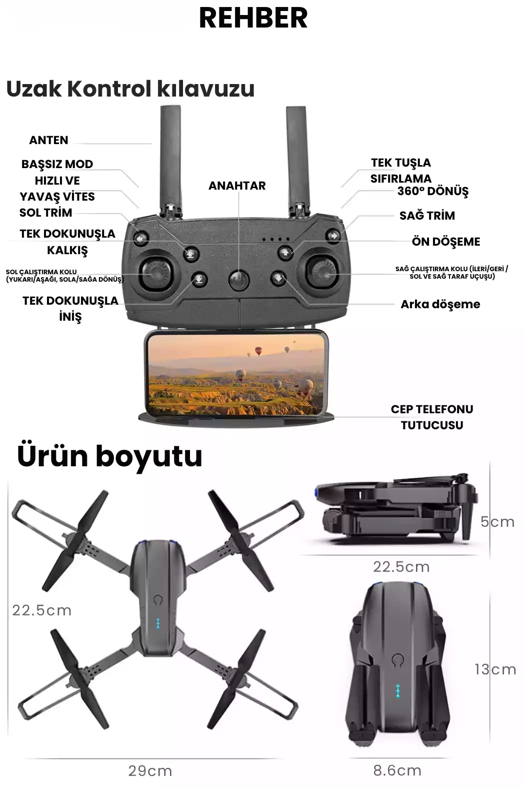 PROFESYONEL KAMERALI DRONE - 7